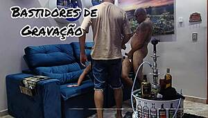 Bastidores Da Gravação Com Casal Bolt Jones E Gata Mistica Em Putaria Amadora