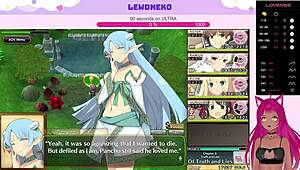 I play evenicle part 14 as vtuber lewdneko. Cute anime dating sim.