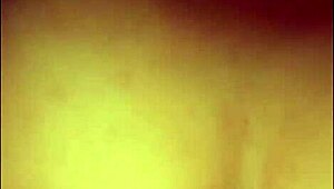 busty chocolate woman enjoys close-up homemade relaxation - pov