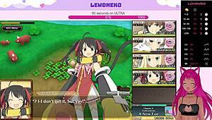 I play evenicle part 14 as vtuber lewdneko. Cute anime dating sim.