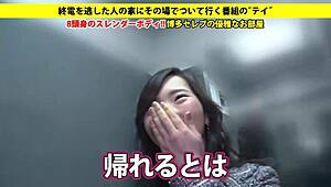 japanese amateurs with big shaved tits perform blowjobs