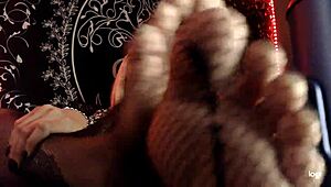 fetish asmr bbw rubbing feet and stockings sounds voyeur style too much for youtube