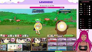 I play evenicle part 14 as vtuber lewdneko. Cute anime dating sim.