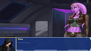 star wars cosplay bang with alien sith girls