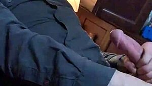 Stroking my hard cock for Bianca slowly