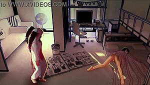 Magic book story part 1 in 3D anime hentai style.