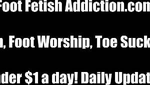 Worship my ebony feet, you femdom slave!