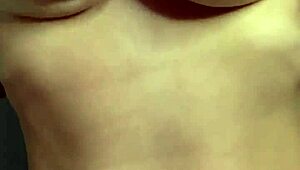 the hot student caressed her big natural tits in a homemade reality scene