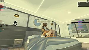 Teasing Blonde Gets Bent Over for Huge Cock Action