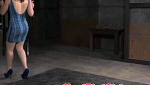 Kinky interracial maledom binds submissive for fingering and toy play. 😈