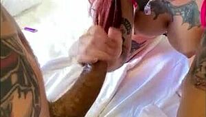 Ruivinha Safada got wild after a drink, so I took her ass and pussy hard - Raul Kobra and Zara Snake.