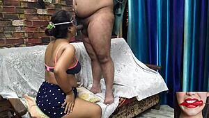 Indian student gets horny with black boyfriend in homemade assfucking scene