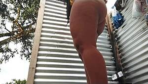 Stunning fat latina ass caught on camera in public dressing room