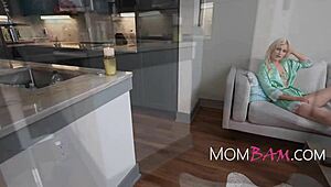 Watch me, the exhibitionist milf, masturbate with this dildo in lingerie