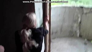 real amateur couple hitting sex ecstasy on the 16th floor 😏