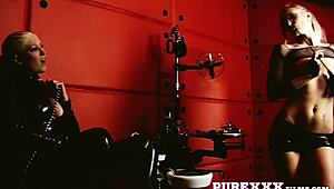 Blonde Milf Says, Tie Me Up for Lesbian Fun!