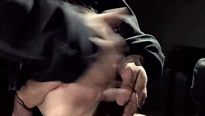 busty slut in latex loves bondage fucking