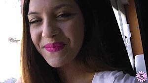 this innocent teen starts sucking before fucking hard like a total slut