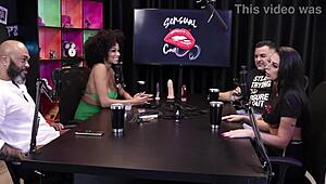 Intense sensual black couple experience with Paloma and André