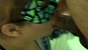 Boss takes advantage of me while cleaning his house, forcing me to suck his big cock and get fucked doggy style