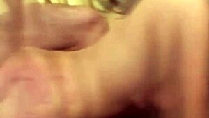 Gia Paloma, the nerdy girl, gives a massive blowjob to a huge cock and then gets fucked hard in a threesome