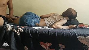 my beautiful neighbor's tight shaved pussy waits daily for a hard fuck before her husband returns, part 1.