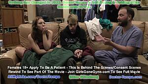 Stepping into the role of doctor to examine 8-month pregnant Nova Maverick. It’s a yearly checkup with a COVID twist.