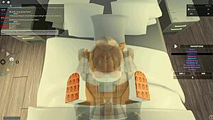 Teasing Blonde Gets Bent Over for Huge Cock Action