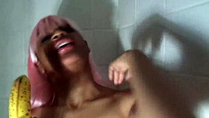 i humiliate this ebony bitch in racial play, her first time with n-word master