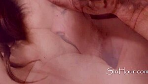 Nerdy chubby Leana Lovings shows off her natural charm.