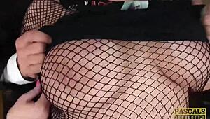 Pascalssubsluts features busty bbw sub sindy getting dominated with blowjob and fucking in bdsm scene