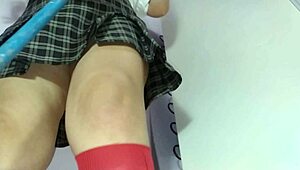 Shy Teen Squirts During Anal Fuck