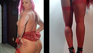 Brasileira fitness exibindo suas curvas gostosas - duas telas?