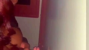 Black Stripper Teases Two Monster Cocks at Atlanta Gloryhole