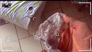 Hey, framed my girlfriend, stole her panties, and came inside! 😜