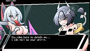 in buzama hentai fight game ep 1, shemale gets bareback rough fuck