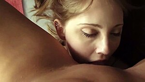 pretty teen licks girlfriend's pussy in hd pov