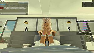 Teasing Blonde Gets Bent Over for Huge Cock Action