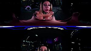 VR porn video: Futuristic alley encounter with breathtaking VR sex