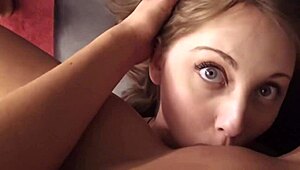 pretty teen licks girlfriend's pussy in hd pov