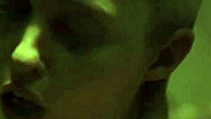 Young girl kisses and licks a mature woman in the showers of a university dormitory