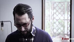 Blonde student trades blowjob for free room