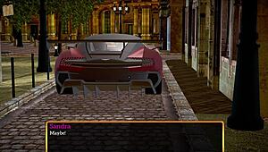 Exploring my new family in this game with redhead and brunette characters featuring small tits and big ass