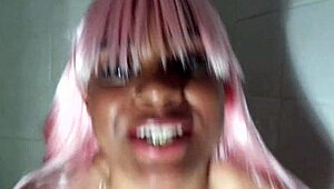 i humiliate this ebony bitch in racial play, her first time with n-word master