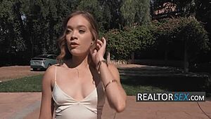 Brunette Woman Offers Anything To Buy House