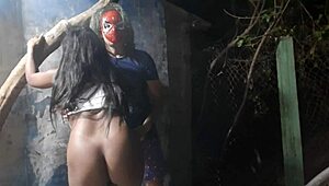 Spider-Man Fucks Young Girl at Halloween Party, Family Watches