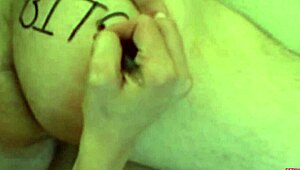 I brought this brunette home to humiliate and strapon fuck him.