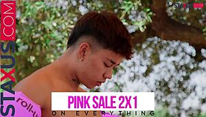 friend turns into fuck doll with monster cock in anal game