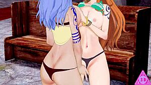 Nami And Nojiko Engage In Lesbian Sex Uncensored