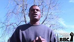 Keira Worships Big Black Cock with Blowjob and Licking in the Hood Adventure